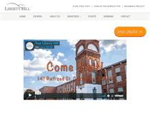 Tablet Screenshot of libertyhillumc.org